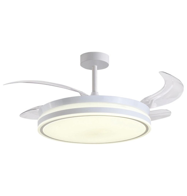 Ventilador de techo led con aspas retráctiles Troya 72W blanco