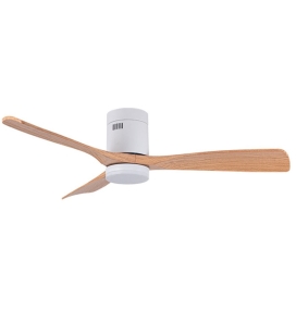 Ventilador de techo led Siroco on 40W blanco y haya