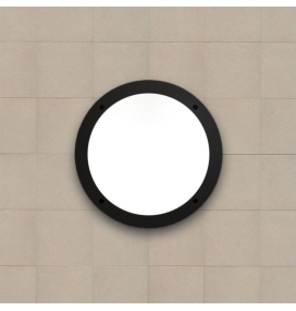 Aplique de exterior para techo o pared Fumagalli Lucía negro