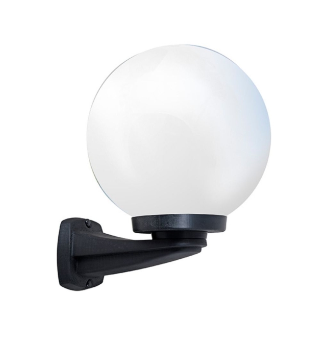 Aplique de exterior para pared Fumagalli Globo Ø30cm negro