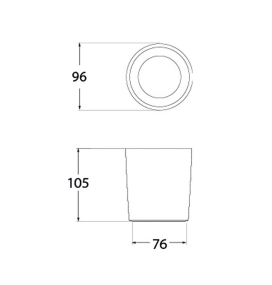 Foco led exterior Fumagalli Livia 90 6W CCT negro