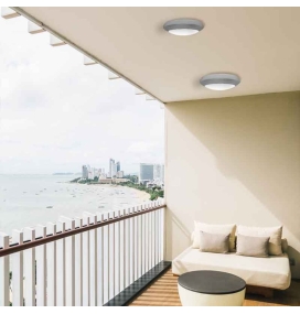 Aplique UMBERTA de Fumagalli para techo o pared gris