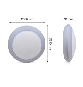 Aplique UMBERTA de Fumagalli para techo o pared gris