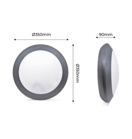 Aplique UMBERTA de Fumagalli para techo o pared negro