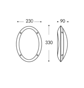Aplique MADDI de Fumagalli negro con difusor opal