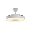 Ventilador de techo led con aspas retractiles Jueric Paris 50W blanco