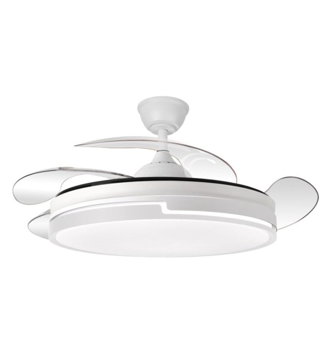 Ventilador de techo led con aspas retráctiles Roma 80W Ø132cm