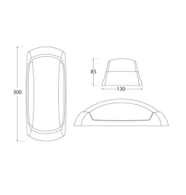 Aplique de pared exterior Fumagalli FRANCY gris