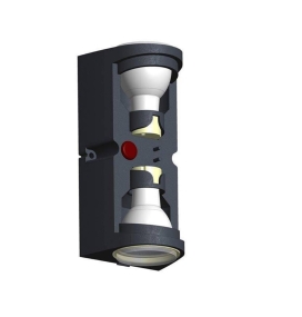 Aplique de pared exterior MARTA de Fumagalli negro 6W CCT