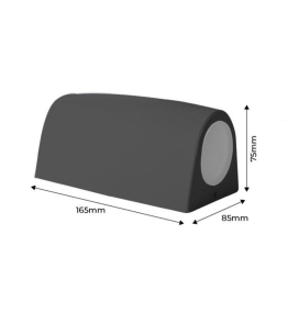 Aplique de pared exterior MARTA de Fumagalli negro 6W CCT