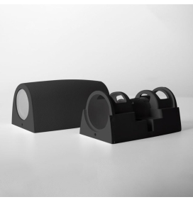 Aplique de pared exterior MARTA de Fumagalli negro 6W CCT