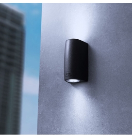 Aplique de pared exterior MARTA de Fumagalli negro 6W CCT