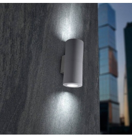 Aplique de pared exterior Fumagalli Franca blanco 6W CCT