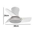 Ventilador de techo led Jueric Sky 30W blanco 60cm CCT