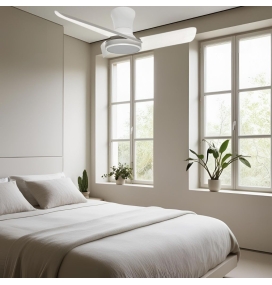 Ventilador de techo led Jueric Sky Maxi 30W blanco 80cm CCT