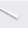 Perfil de aluminio empotrado 2000x23.4x14.5mm con difusor para Tiras LED blanco