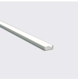 Perfil de aluminio superficie 2000x16.8x7.1mm con difusor para Tiras LED blanco