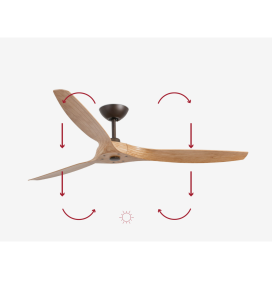 Ventilador de techo Faro Morea pino DC