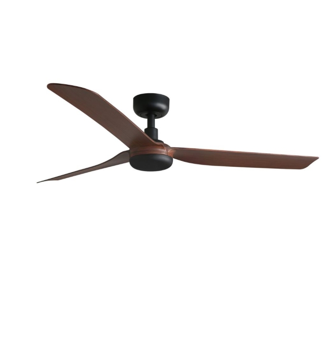 Ventilador de techo sin luz Faro Punt madera y negro (REACONDICIONADO)