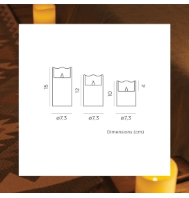 Lámpara de mesa con efecto vela Newgarden Dolo pack 3