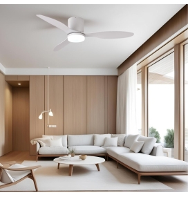 Ventilador de techo led Mistral 48W blanco