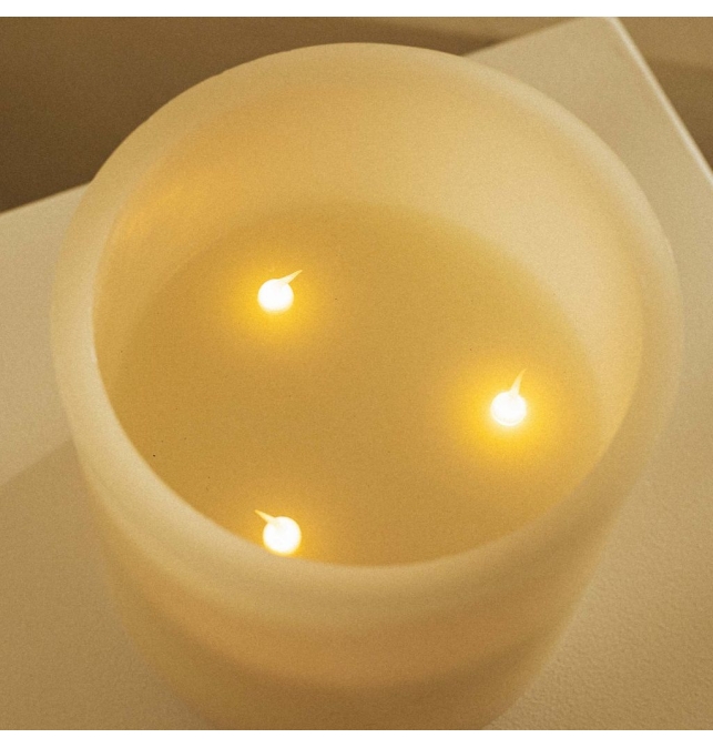 Lámpara de mesa con efecto vela Newgarden Dolo 3 Wicks