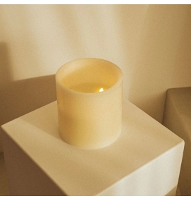 Lámpara de mesa con efecto vela Newgarden Dolo 3 Wicks