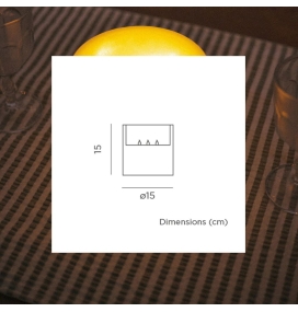 Lámpara de mesa con efecto vela Newgarden Dolo 3 Wicks