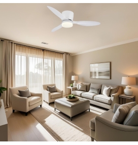 Ventilador de techo led Emily L 18W Ø107cm blanco