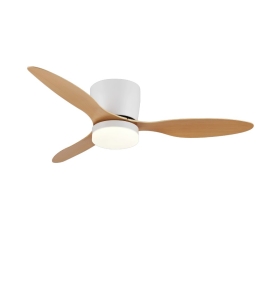 Ventilador de techo led Emily L 18W Ø107cm blanco y haya