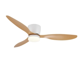 Ventilador de techo led Emily XXL 18W Ø132cm blanco y haya