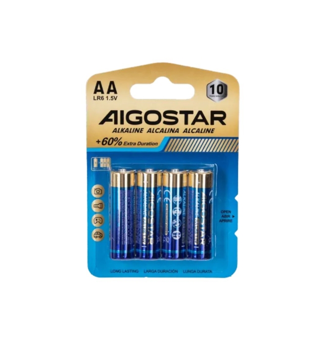 Pila alkalina LR6 (AA) de 1,5V (4 unidades)