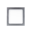 Downlight led empotrar cuadrado 18W plata
