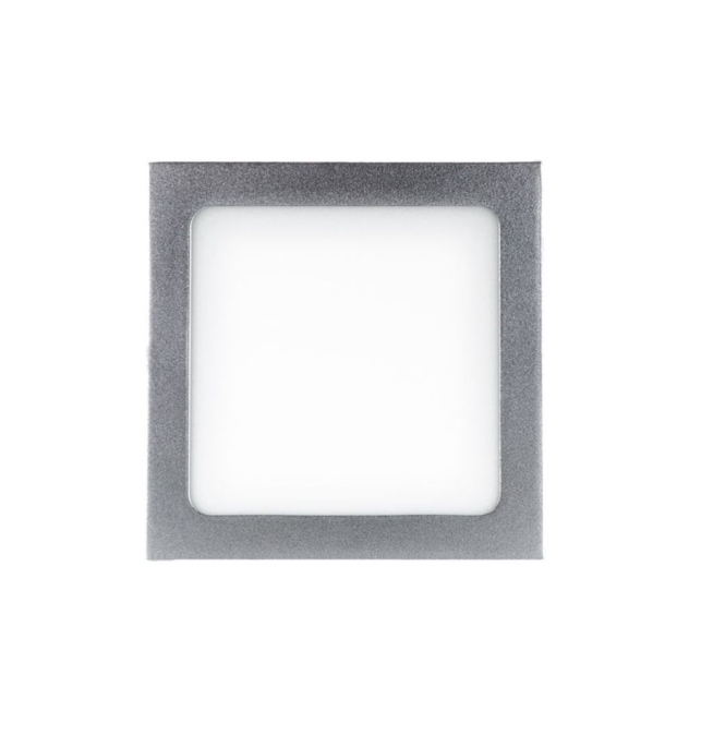 Downlight led empotrar cuadrado 18W plata