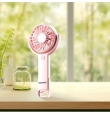 Ventilador de mano portátil con batería recargable rosa