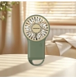 Ventilador de mano portátil con batería recargable verde