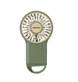 Ventilador de mano portátil con batería recargable verde