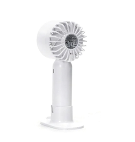 Ventilador de mesa o mano mano portátil con batería recargable Blanco