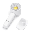 Ventilador de mesa o mano mano portátil con batería recargable Blanco