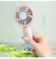 Mini ventilador de mesa y mano portátil con batería recargable Rosa y Azul