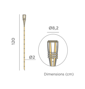 Antorcha led solar Newgarden Hiama