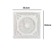 Ventilador de techo empotrable 60x60 sin luz Sena 60W