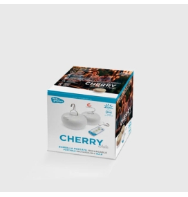 Bombilla portátil recargable Newgarden CHERRY Blanca