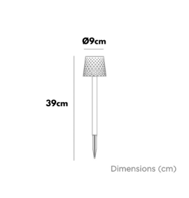 Pica led solar Newgarden Gretita negra (pack 4 unidades)