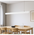 Lámpara lineal led colgante o superficie 38W 120cm Blanco CCT