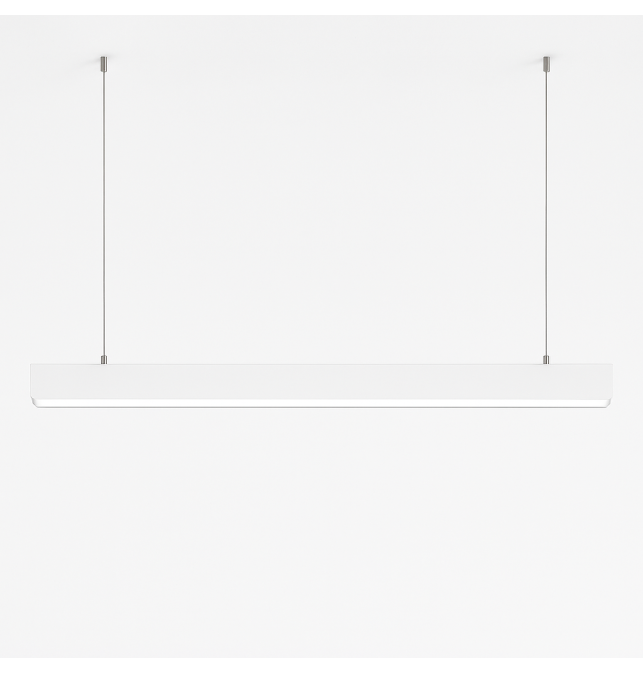 Lámpara lineal led colgante o superficie 38W 120cm Blanco CCT