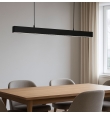 Lámpara lineal led colgante o superficie 38W 120cm Negro CCT