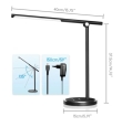 Flexo de escritorio y mesa led plegable portátil 8W CCT negro