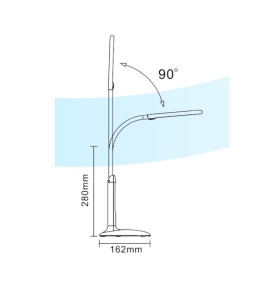 Flexo de escritorio y mesa led plegable portátil 7W CCT blanco