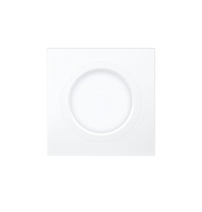 Marco cuadrado para empotrar emergencia led Melkart L128N blanco